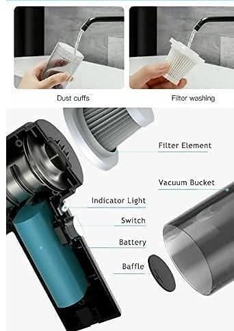 2 in 1 Vacuum Cleaner - Rechargeable Battery