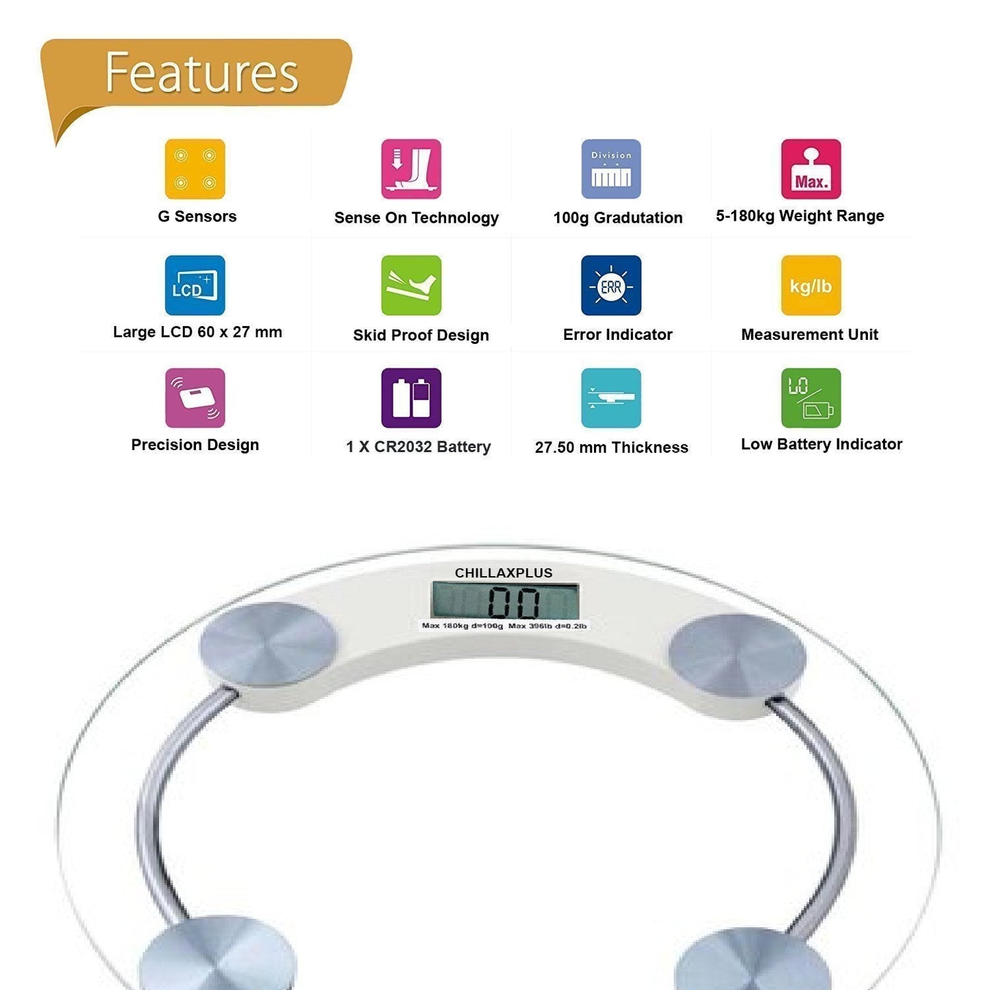 Digital Weighing Scale Glass