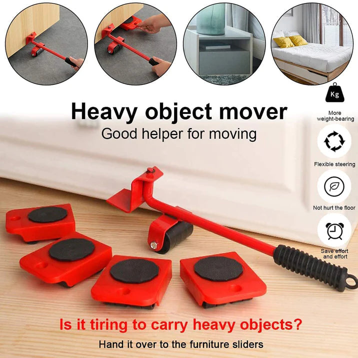 Furniture Lifter Mover Tool with Wheel Pads