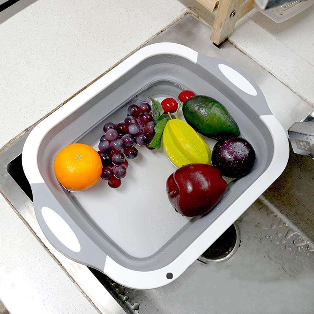 3 In 1 Collapsible Tray For Washing Fruits Vegetables