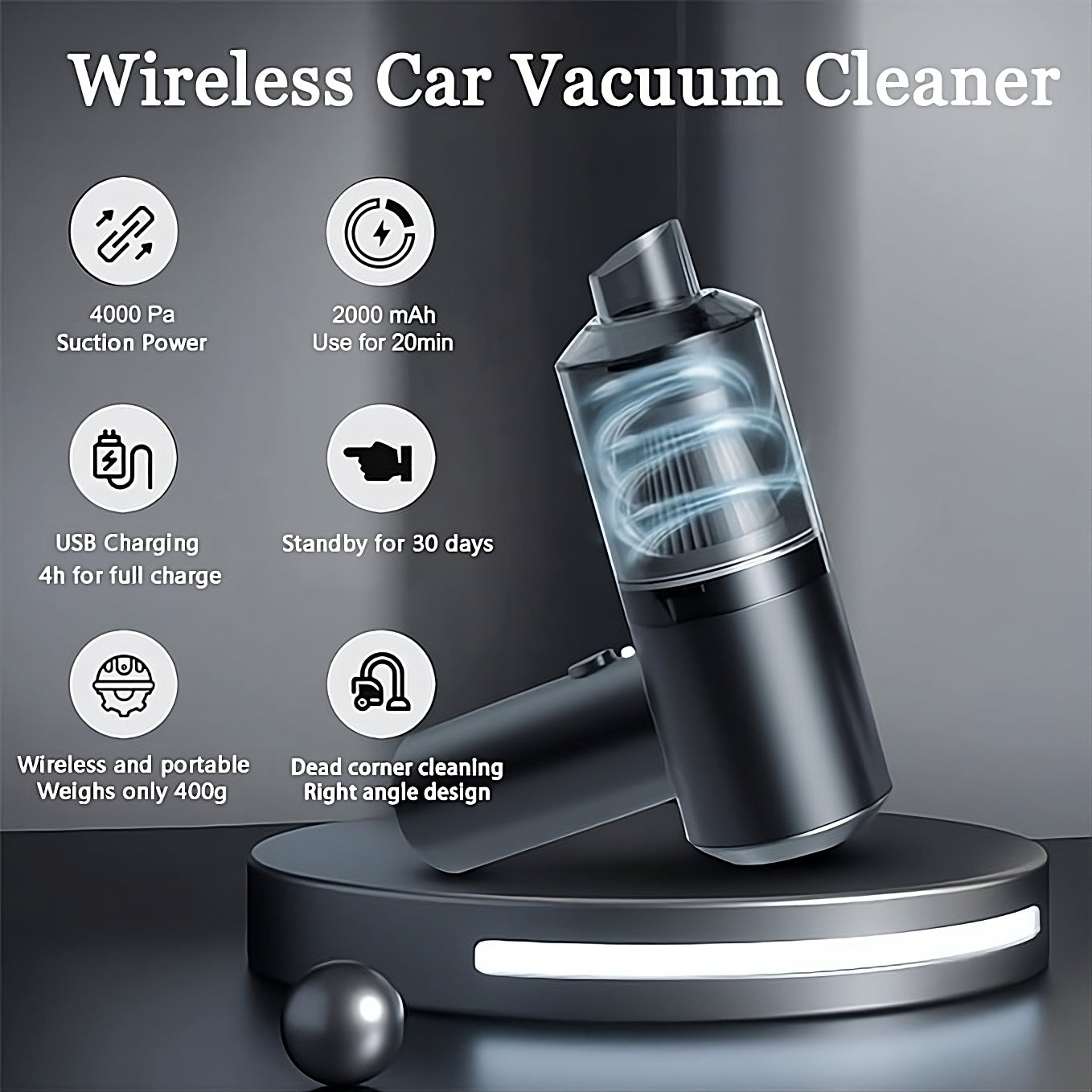 2 in 1 Vacuum Cleaner - Rechargeable Battery