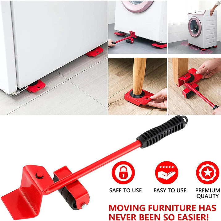 Furniture Lifter Mover Tool with Wheel Pads