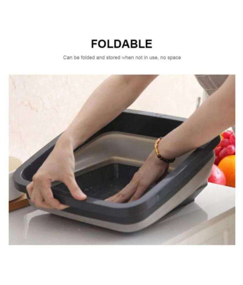 3 In 1 Collapsible Tray For Washing Fruits Vegetables