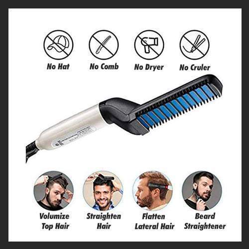 Beard and hair straightener