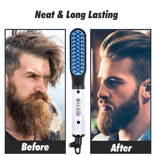 Beard and hair straightener