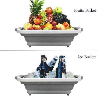 3 In 1 Collapsible Tray For Washing Fruits Vegetables